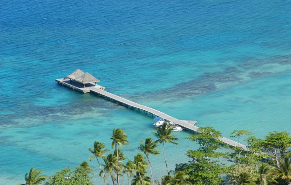 The dock in Bora Bora